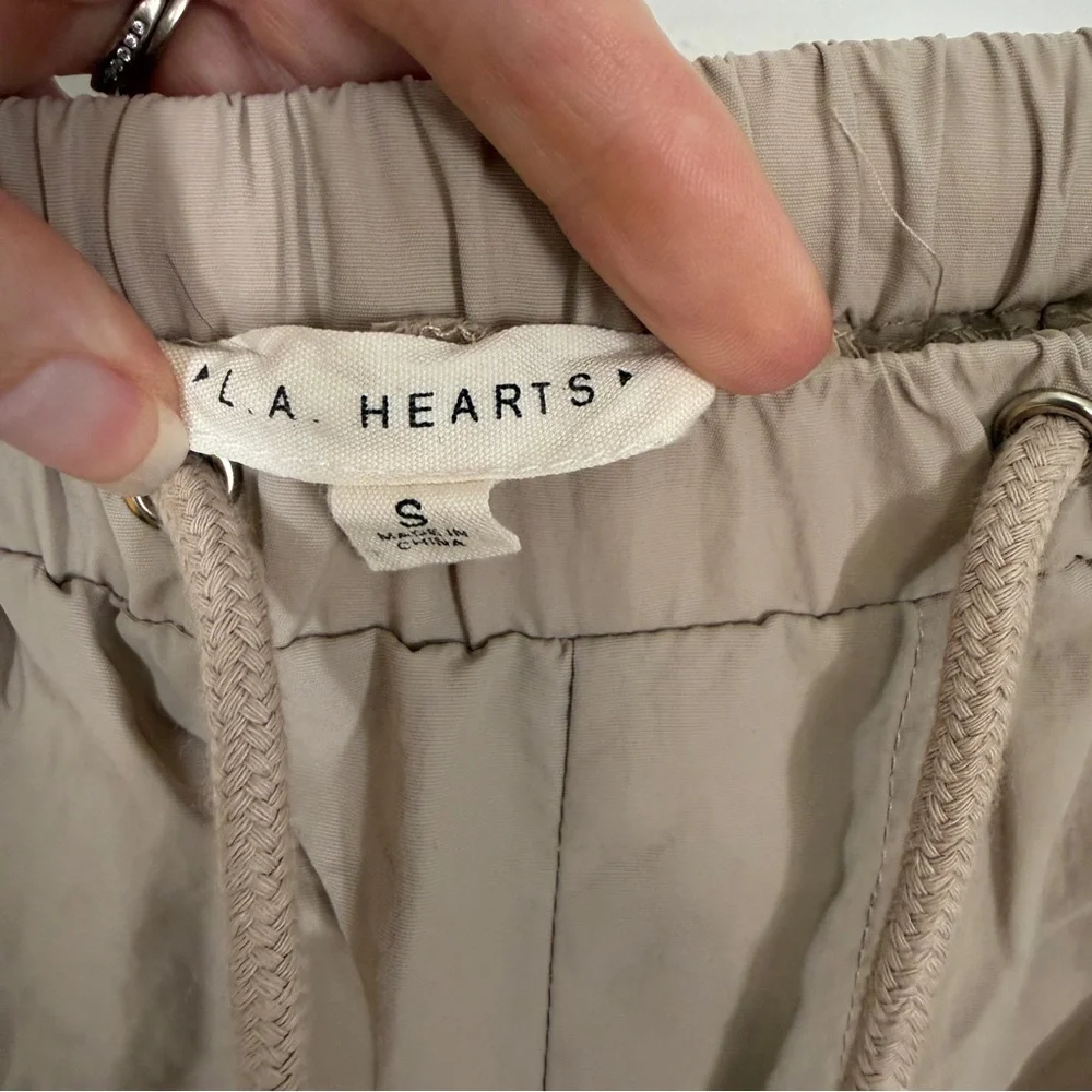Pacsun LA Hearts Wide Leg Nylon Cargo Pants Small